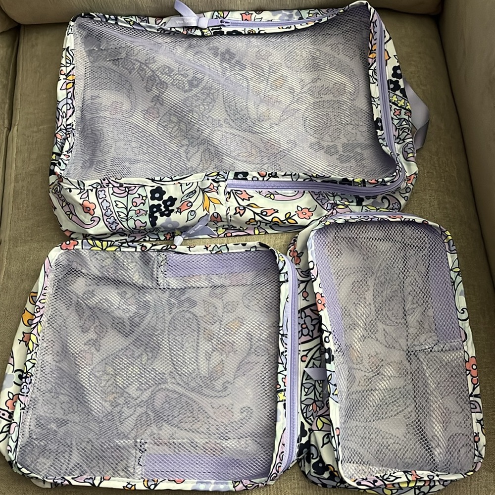 Vera Bradley Packing Cubes in Maddalena Paisley Soft
